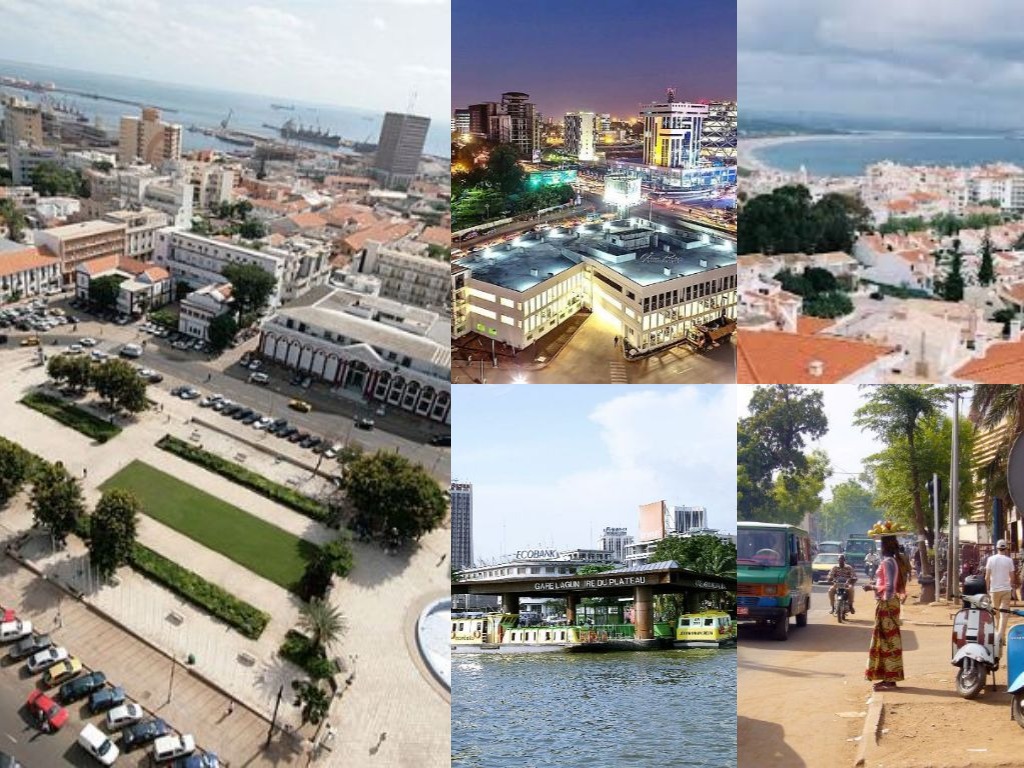 Les plus grandes villes de l'Afrique de l'ouest