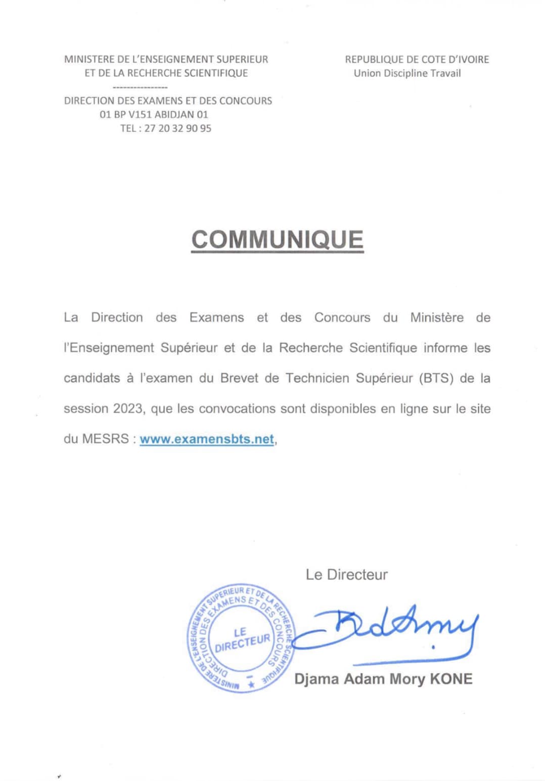 communique-convocations-bts-2023-cote-d-ivoire
