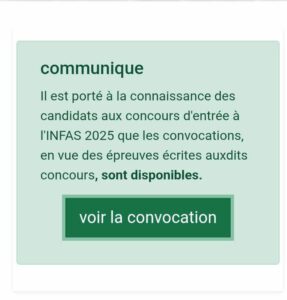 retrait-des-convocations-INFAS-2025-en-ligne-infas-ciconcours-com