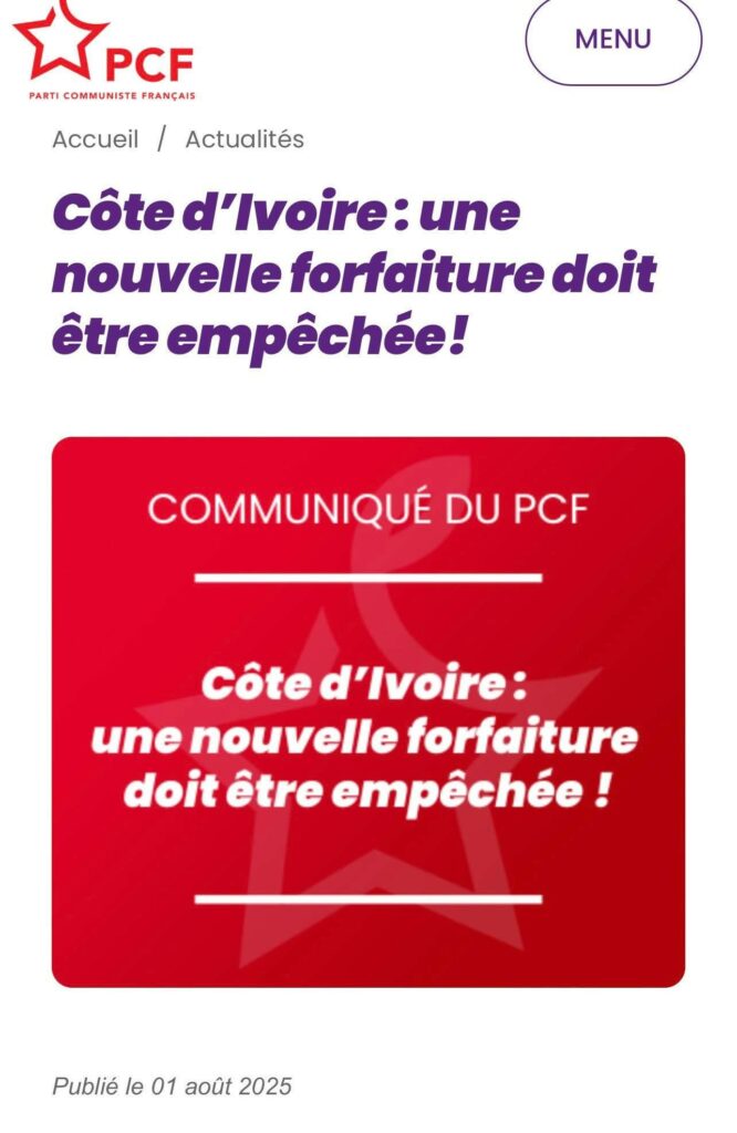 candidature-ouattara-parti-communiste-français