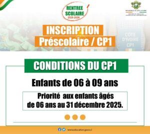 inscription-au-CP1-2025-cote-divoire