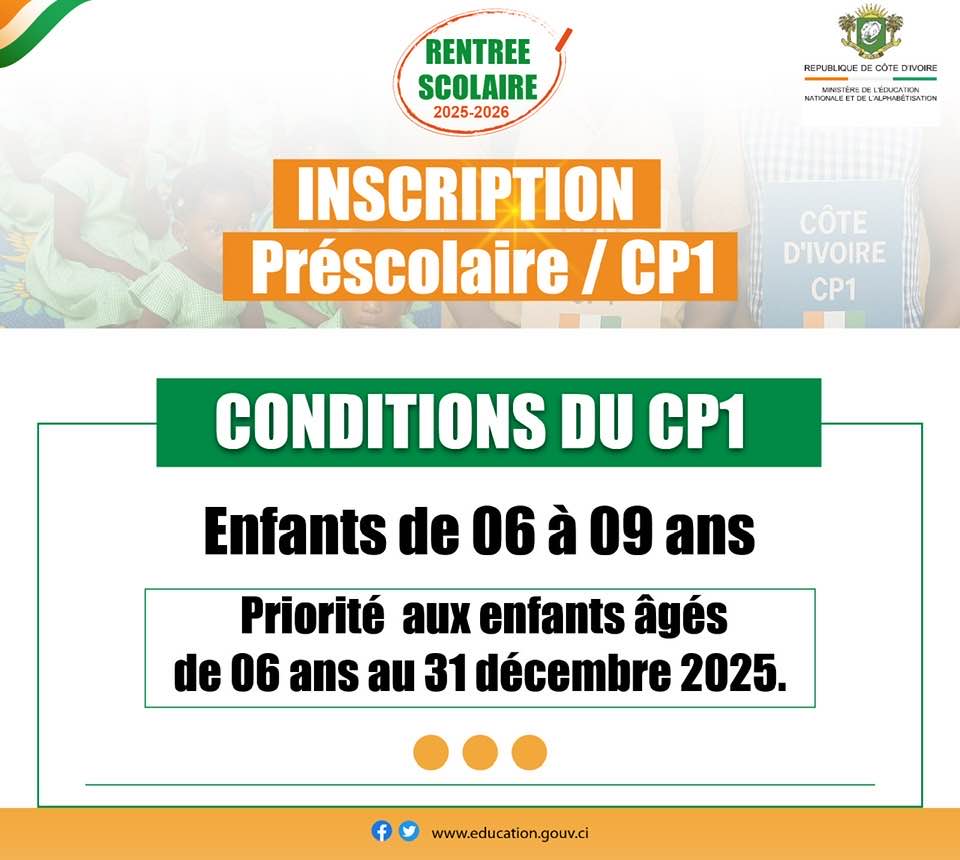 inscription-au-CP1-2025-cote-divoire