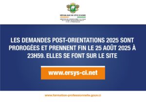 orientation-formation-professionnelle-2025-demandes-en-ligne-ersys-ci-25-aout