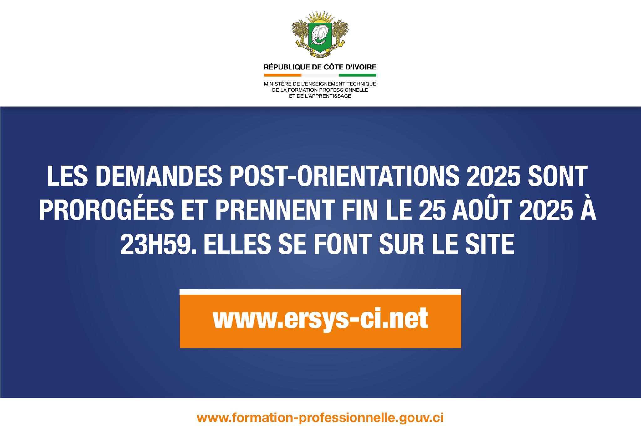 orientation-formation-professionnelle-2025-demandes-en-ligne-ersys-ci-25-aout