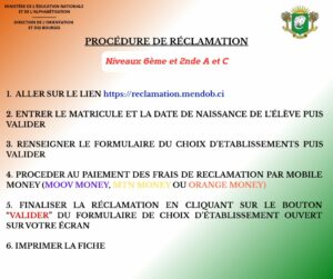 reclamations-affectation-6e-orientation-2nde-procedure-à-suivre