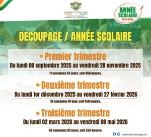 decoupage-annee-scolaire-202§-2026-CI-dates-trois-trimestres-scolaires