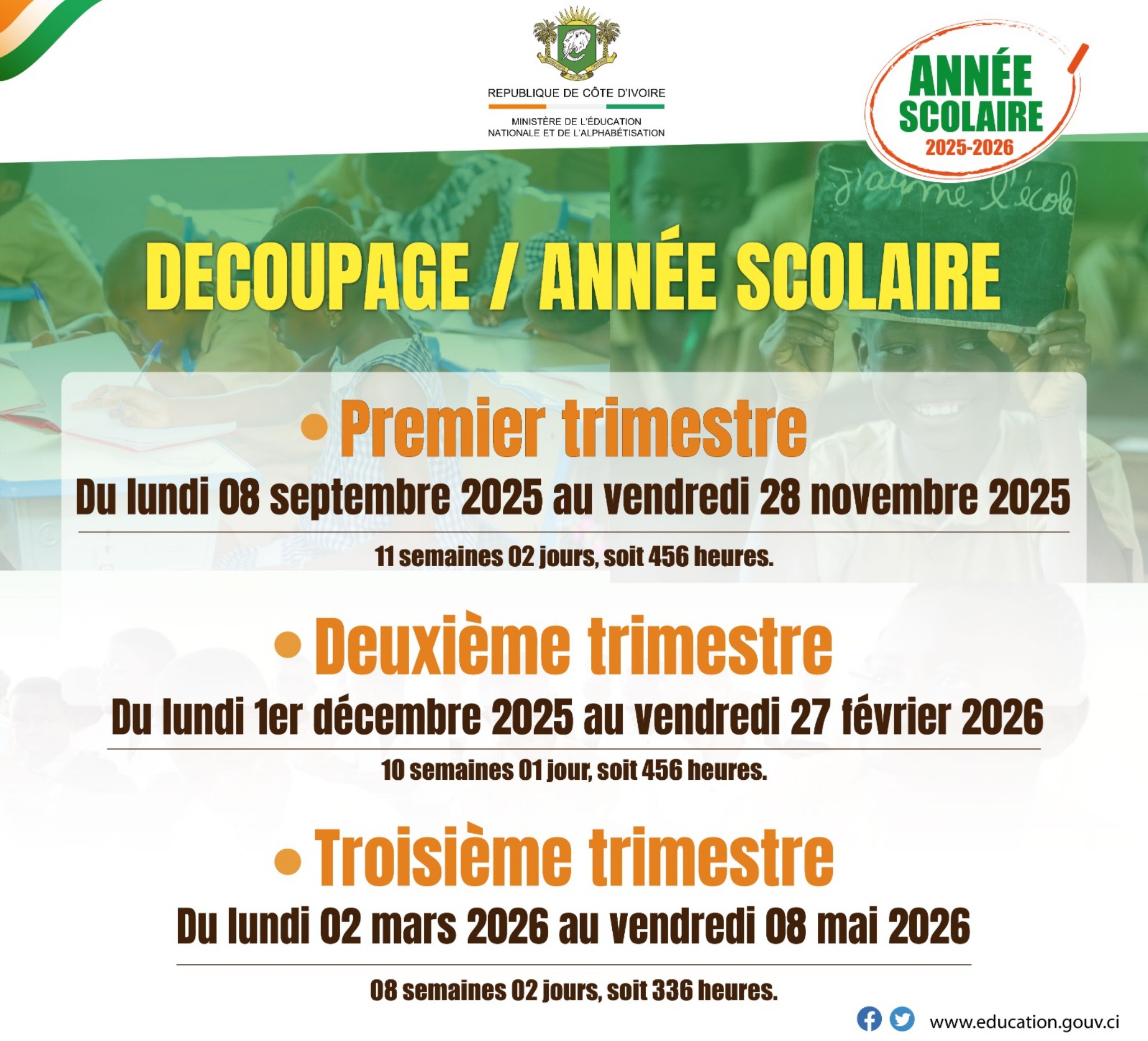 decoupage-annee-scolaire-202§-2026-CI-dates-trois-trimestres-scolaires
