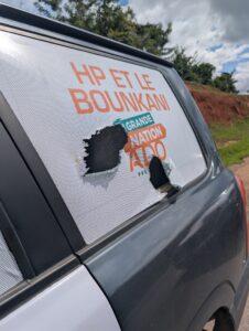 campagne-electorale-CI-2025-cortège-RHDP-attaque