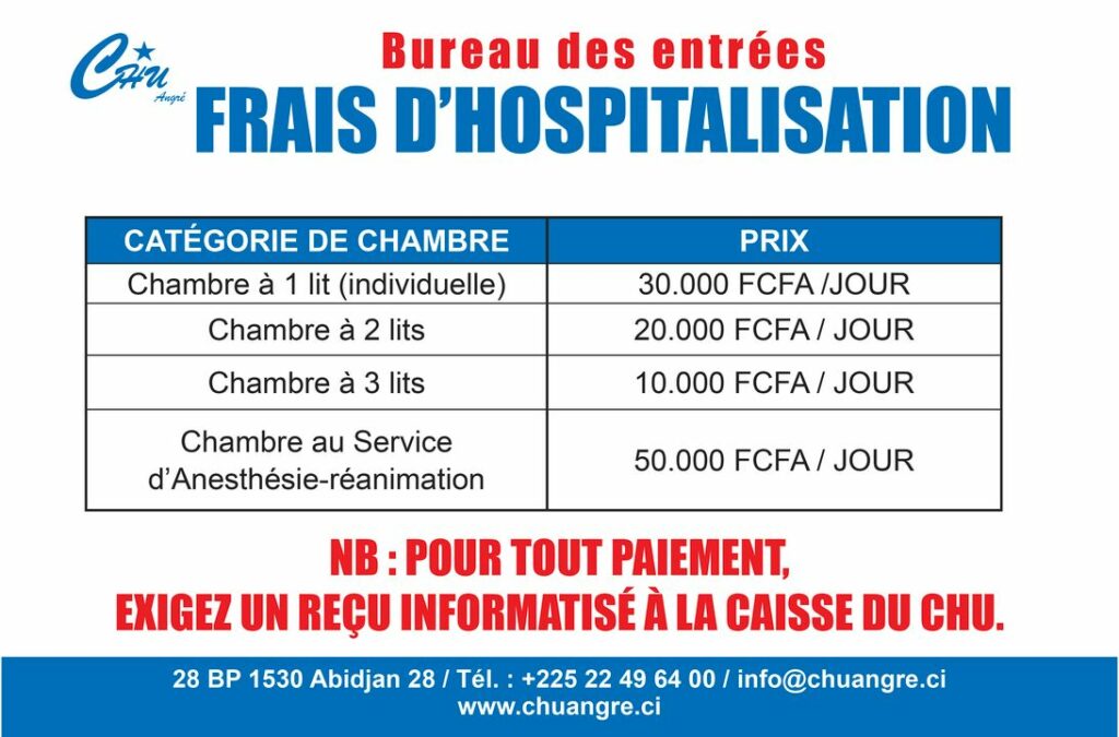 tarifs-hospitalisation-CHU-angre-direction-hopital-s-explique