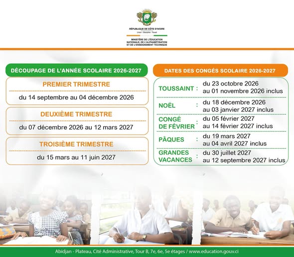 calendrier-scolaire-2026-2027-cote-d-ivoire
